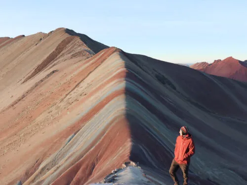 Sunrise Vinicunca rainbow mountain Expedtions