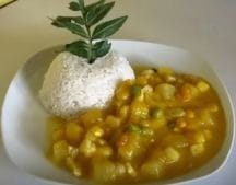 Locro: A thick stew made from potatoes, squash, and corn Locro: A thick stew made from potatoes, squash, and corn