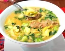 Olluco is a tuber similar in texture to potatoes