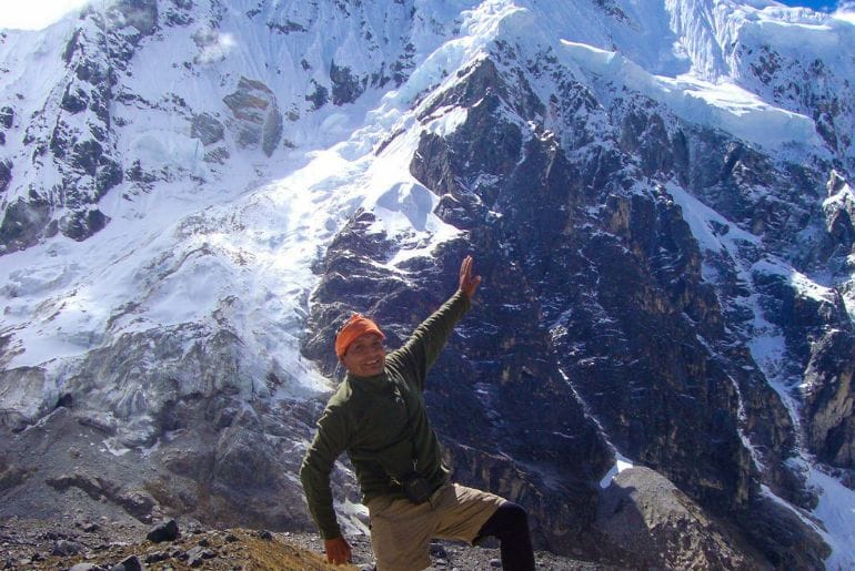 The highest point is Salkantay Pass, sitting at 4,650 meters.