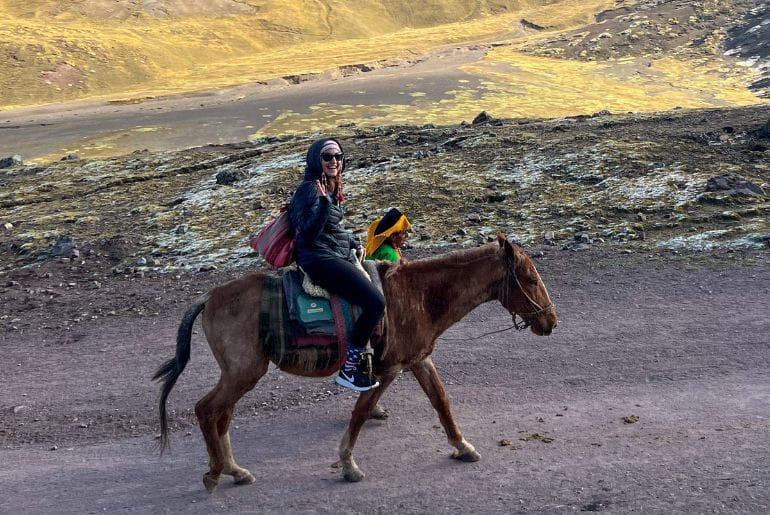 By riding a horse, you can avoid physical strain and save energy By riding a horse, you can avoid physical strain and save energy