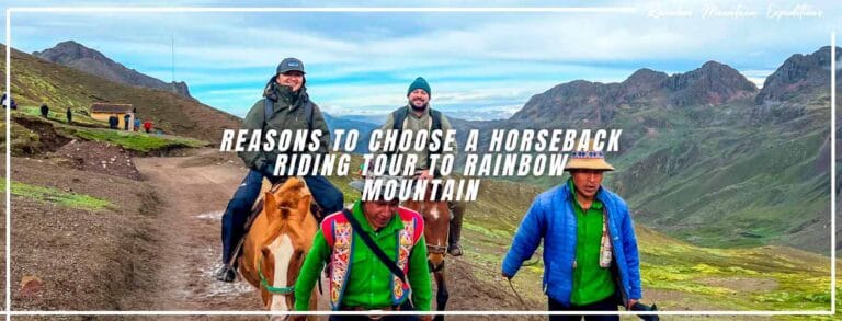 rainbow mountain horseback banner