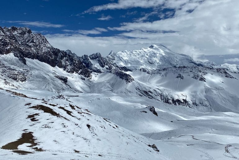 Ausangate snowfall
