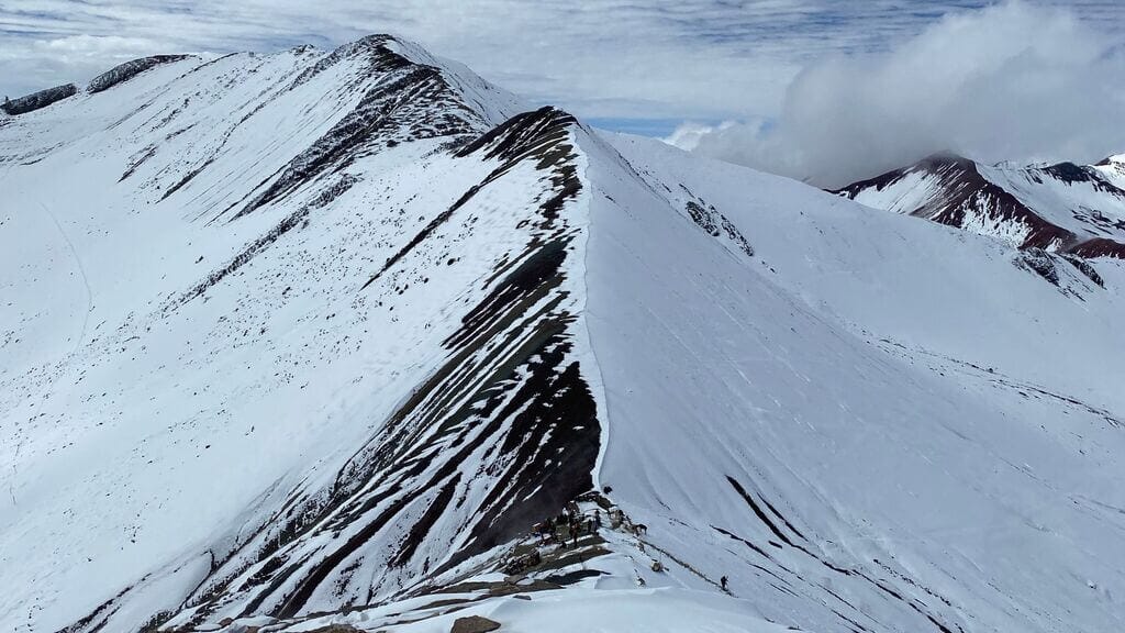 Photo during the Rainy Season in Rainbow Mountain Vinicunca Photo during the Rainy Season in Rainbow Mountain Vinicunca
