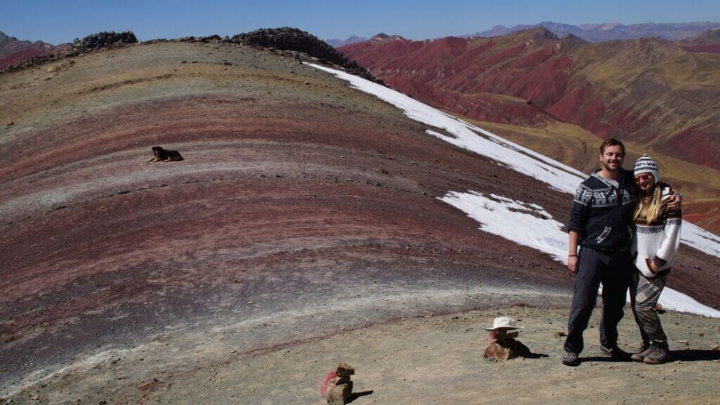 Picture During the Rainy Season in Palccoyo Rainbow Mountain Picture During the Rainy Season in Palccoyo Rainbow Mountain