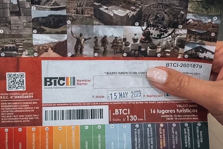 Cusco Tourist Ticket (boleto turistico)
