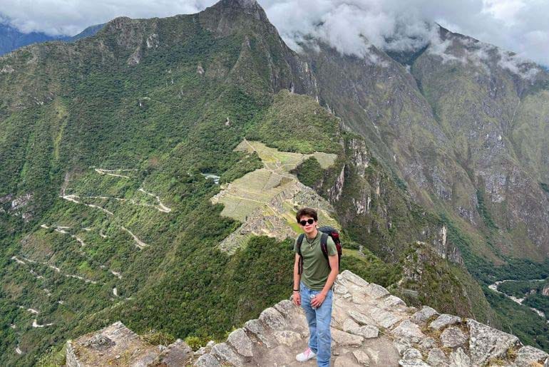 Incredible condor shape of Huayna Picchu