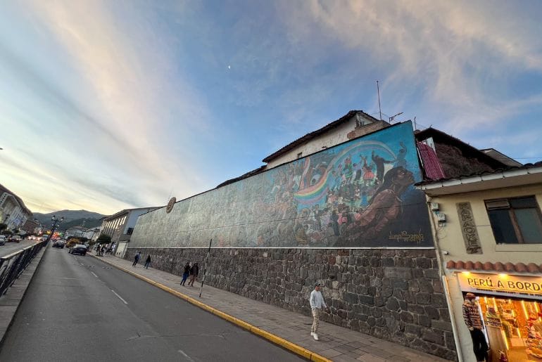 Mural of the History of Cusco Instagrammable spots in cusco