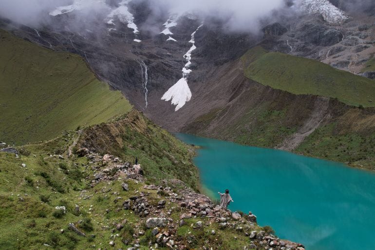 Selfie at Humantay Lagoon in Cusco