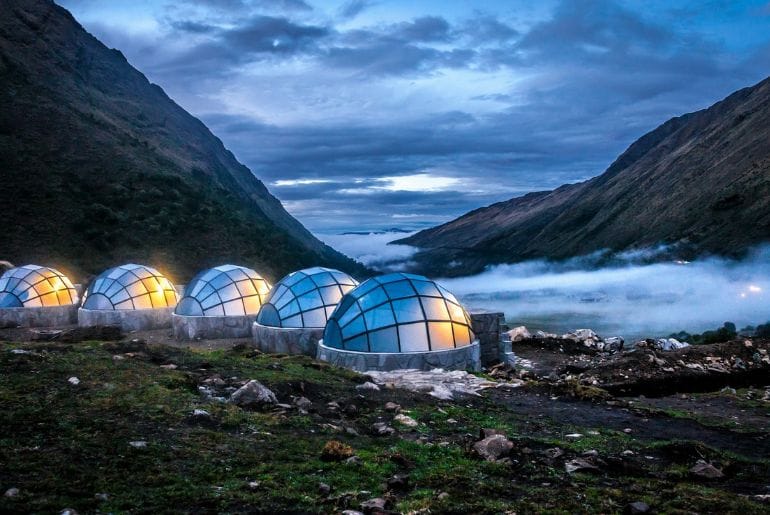 Glamping in Cusco reaches a whole new level with the geodesic domes in Salkantay