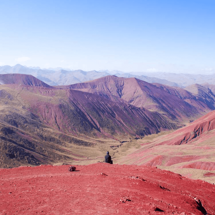 red the red valley in Peru