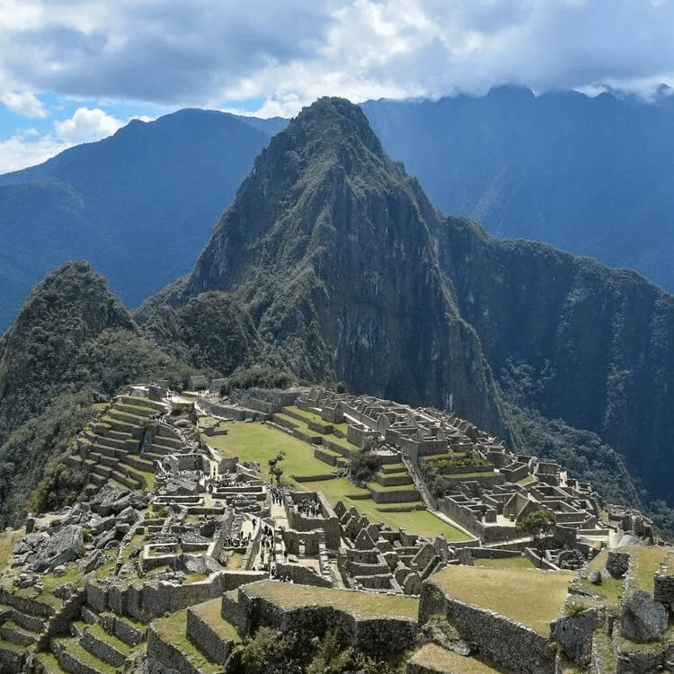 drove view of the landscape of Machu Picchu