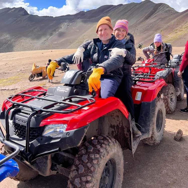 a couple on ATV