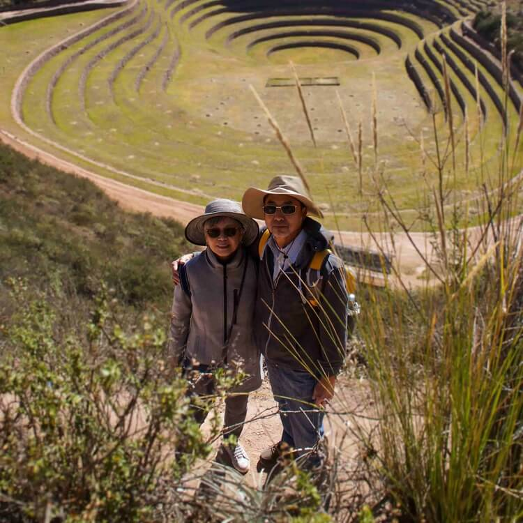 Travelers taking the Machu Picchu and Rainbow Mountain tour from Cusco.