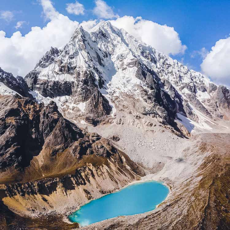  Hiker preparing for a high-altitude trek near Cusco